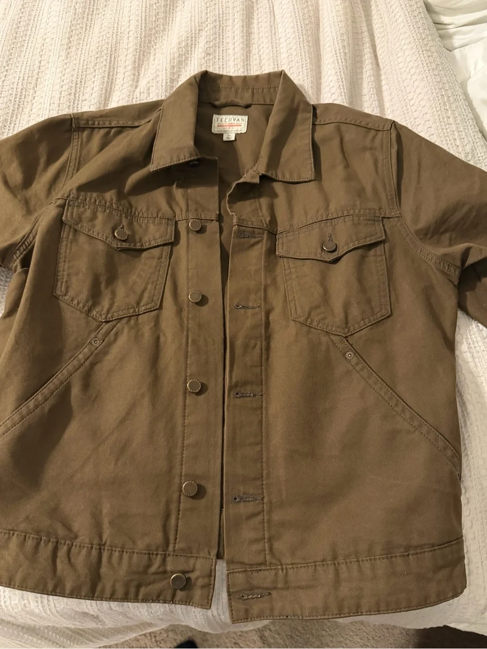 Tecovas Olive Brown Cotton Work Jacket
